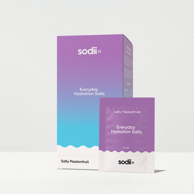 Sodii / Salty Passionfruit / 30 Sachets or Tub / Everyday Hydration