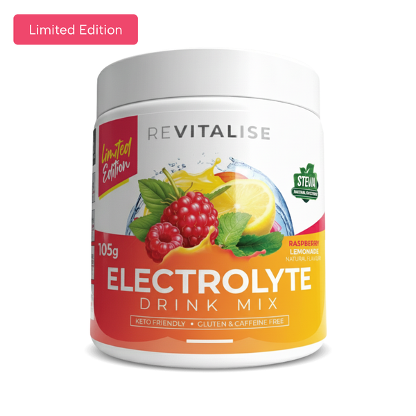 Balanced Zero Sugar Electrolytes – Raspberry Lemonade 30 Serves